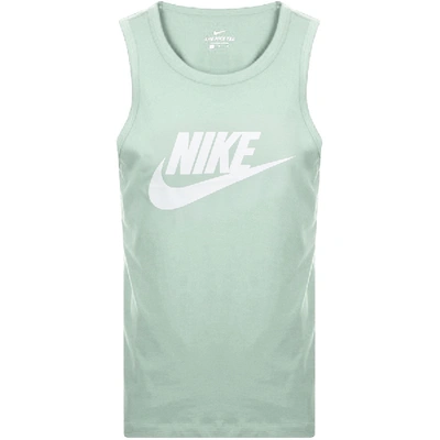 Shop Nike Futura Icon Logo Vest T Shirt Green