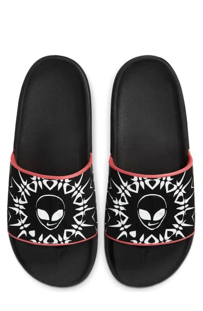 Nike Offcourt Slider Black Alien Swoosh Print | ModeSens