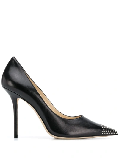 Shop Jimmy Choo Love 100mm Pumps In Black