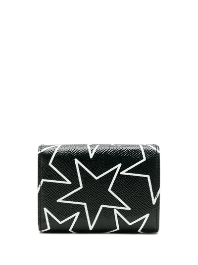 Shop Dolce & Gabbana Millenials Star Print Wallet In Black