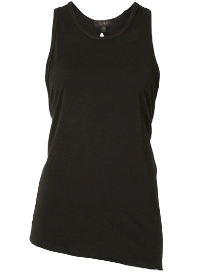 Shop Alala Asymmetric Performance Tank Top In Black