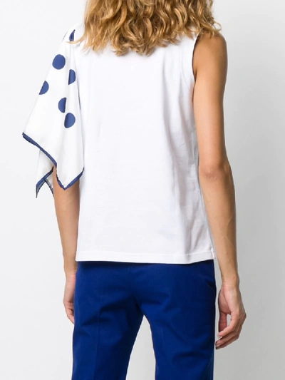 Shop Jejia Scarf-embellished Tank Top In White