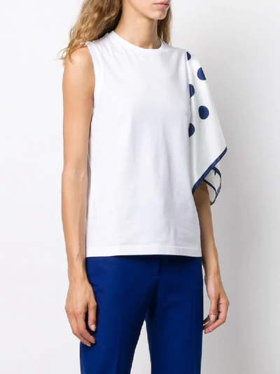 Shop Jejia Scarf-embellished Tank Top In White