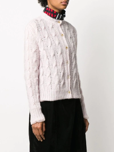 MARNI CABLE KNIT CARDIGAN 