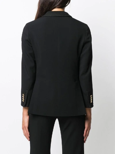 Shop Gucci Single-breasted Blazer In Black