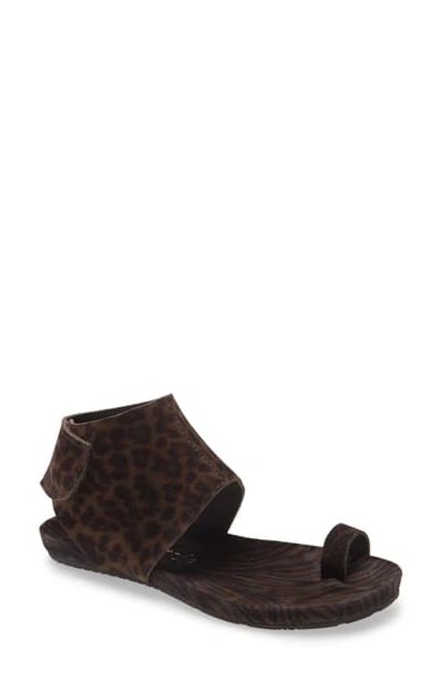 Shop Pedro Garcia Vania Sandal In Slate Leopard/ Zebra