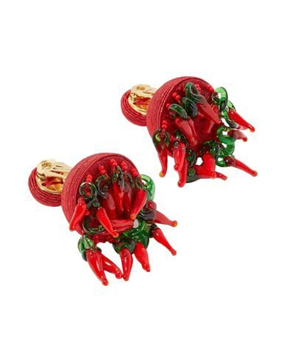 Shop Rebecca De Ravenel Earrings In Red