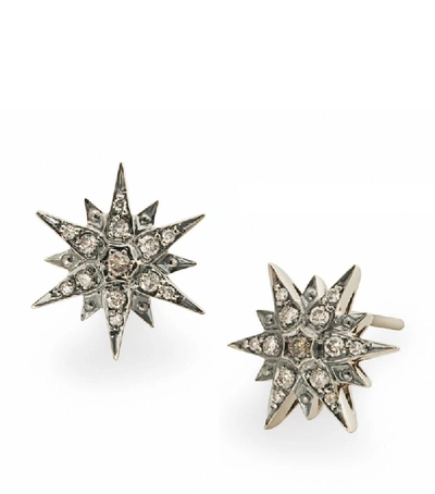 Shop Hstern Noble Gold And Diamond Stars Earrings