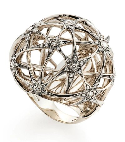 Shop Hstern Noble Gold And Diamond Copernicus Ring