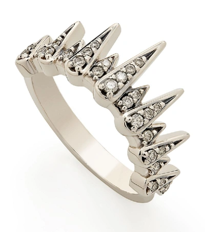 Shop Hstern Noble Gold And Diamond Pearls Of Genesis Ring