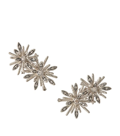 Shop Hstern Noble Gold And Diamond Flow By  Earrings