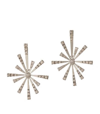 Shop Hstern Noble Gold And Diamond Flow By  Earrings