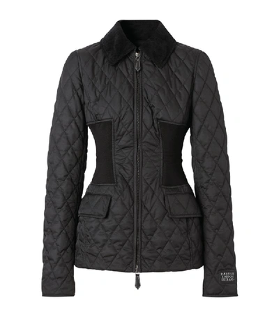 Shop Burberry Diamond-quilted Jacket