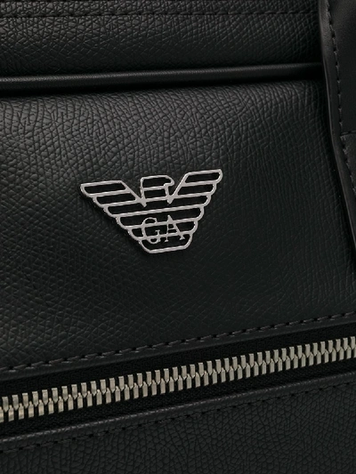 Shop Emporio Armani Briefcase Bag In Black