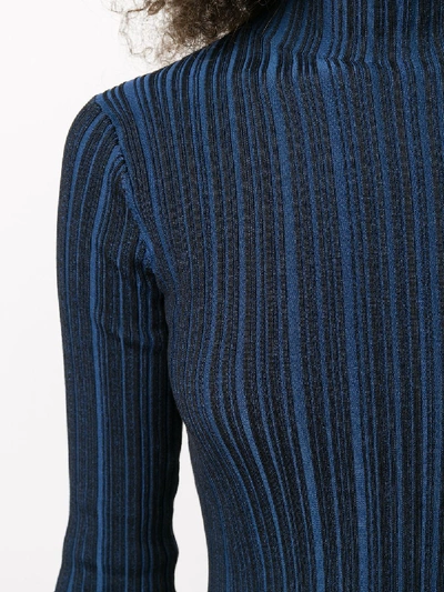 Shop Acne Studios Cotton Turtleneck Sweater In Blue