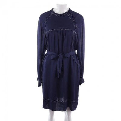 Pre-owned Isabel Marant Blue Silk Dress
