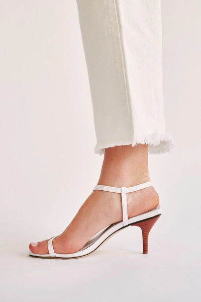 Shop Jaggar Strappy Patent Sandal In Ivory