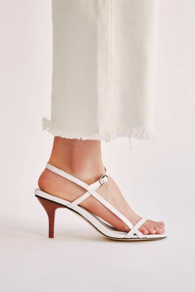 Shop Jaggar Strappy Patent Sandal In Ivory