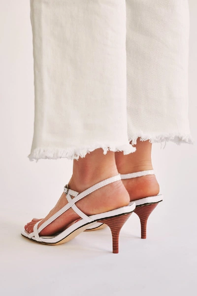 Shop Jaggar Strappy Patent Sandal In Ivory