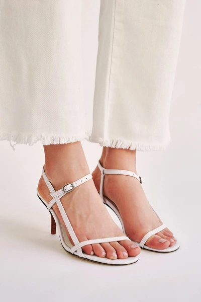 Shop Jaggar Strappy Patent Sandal In Ivory