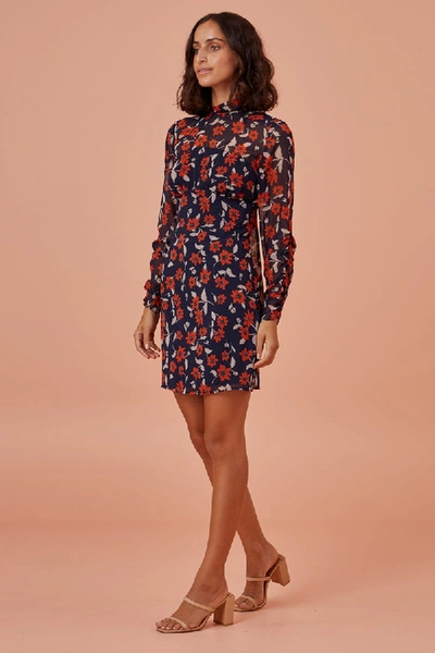 Shop Finders Keepers Maya Mini Dress In Navy Floral