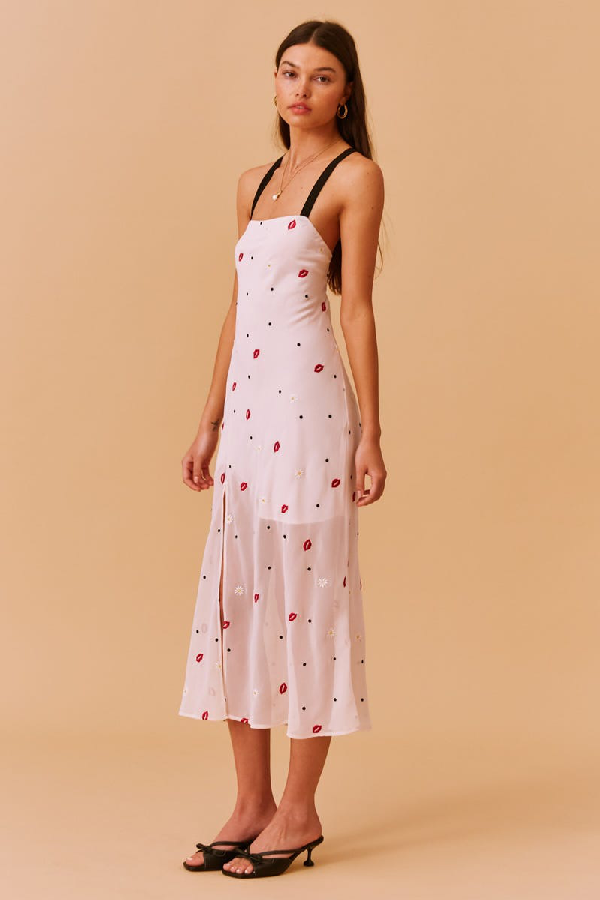 chi chi polka dot dress