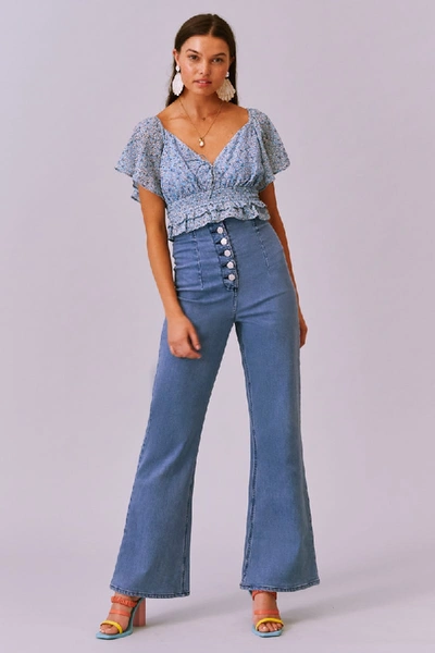 Shop Finders Keepers Coco Jean In Washed Blue