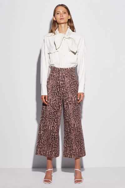 Shop C/meo Collective Reiterate Jean In Brown Leopard
