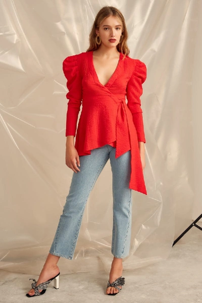 Shop C/meo Collective Advance Top In Cherry