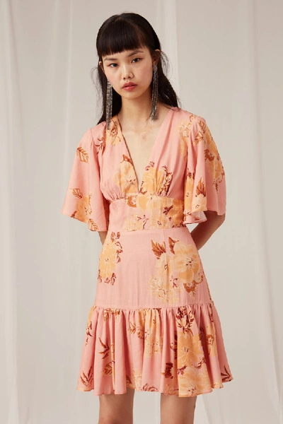 Shop Keepsake Forever  Mini Dress In Tan Gardenia