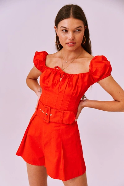 Shop Finders Keepers Tutti Frutti Bodice In Red