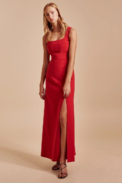 Shop C/meo Collective Impulse Gown In Cherry