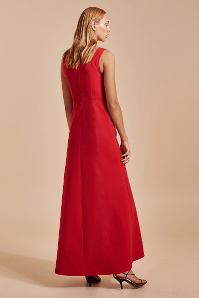 Shop C/meo Collective Impulse Gown In Cherry