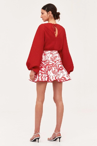 Shop C/meo Collective Comes In Waves Top In Red