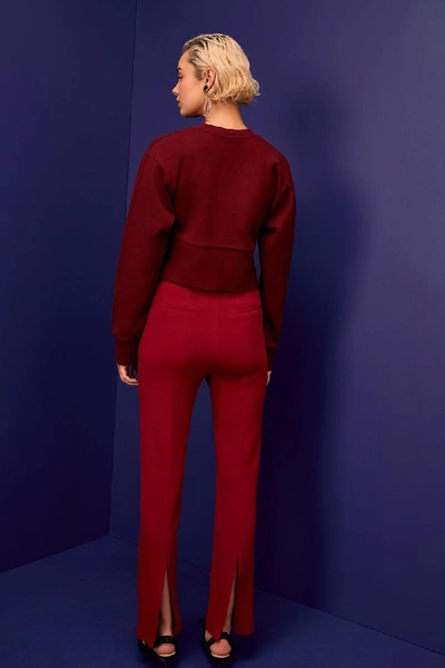 Shop C/meo Collective Confidently Jumper In Berry