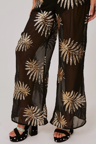 Shop Finders Keepers Glimmer Pant In Black W Gold