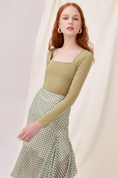 Shop C/meo Collective Clarity Top In Olive