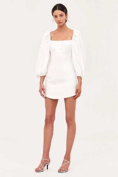 Shop C/meo Collective Over Again Long Sleeve Dress In Ivory