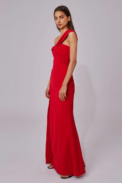 Shop C/meo Collective Caliber Gown In Red