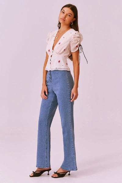 Shop Finders Keepers Chi Chi Top In Vanilla Daisy