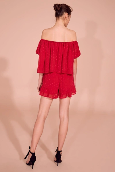 Shop Keepsake Deep Love Top In Crimson