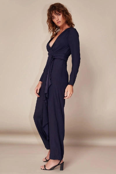 Shop C/meo Collective Eminence Jumpsuit In Navy