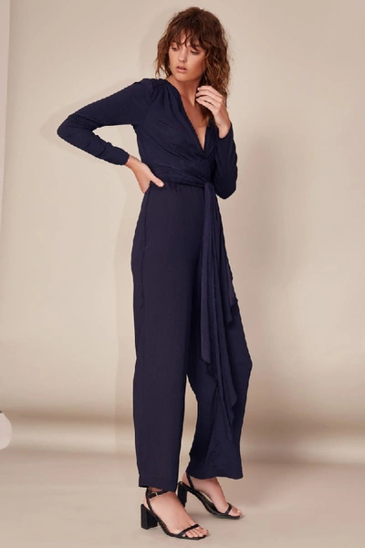 Shop C/meo Collective Eminence Jumpsuit In Navy