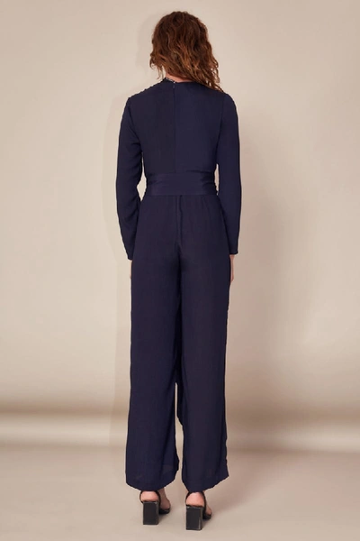 Shop C/meo Collective Eminence Jumpsuit In Navy