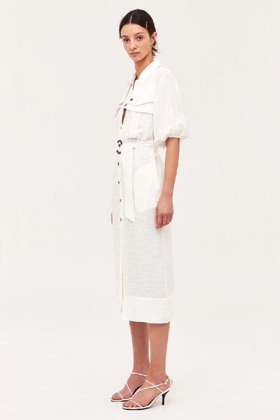 Shop C/meo Collective Go On Midi Dress In Ivory