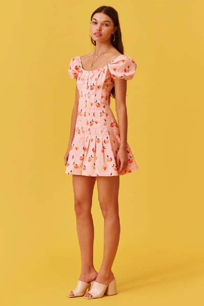 Shop Finders Keepers Tutti Frutti Mini Dress In Peach