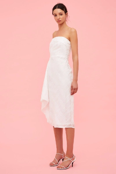 Shop C/meo Collective Same Things Midi Dress In Coral Check