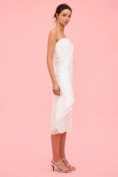 Shop C/meo Collective Same Things Midi Dress In Coral Check