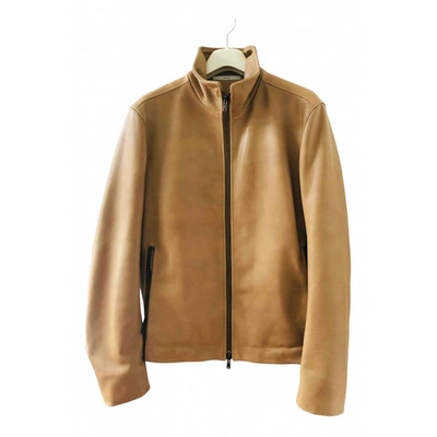Pre-owned Saint Laurent N Beige Leather Jacket