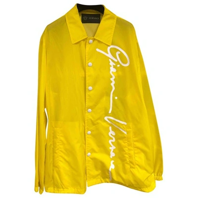 VERSACE Pre-owned Trenchcoat In Yellow